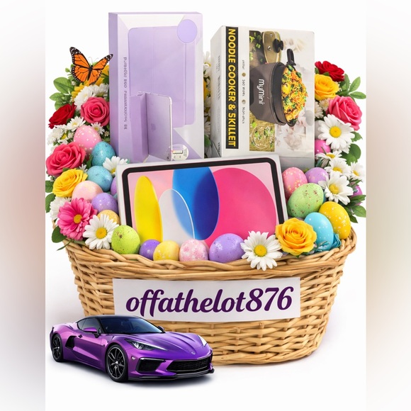 Other - Easter Gift Basket with pink Apple iPad and Kitchen Skillet